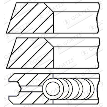 Sada pístních kroužků GOETZE ENGINE 08-319500-10