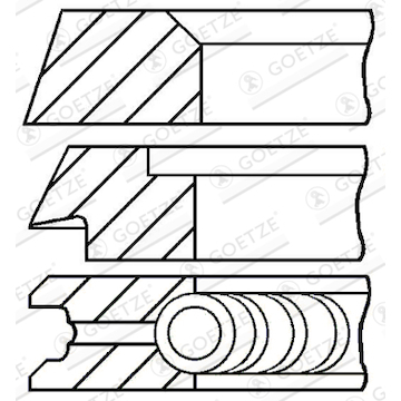 Sada pístních kroužků GOETZE ENGINE 08-319600-10