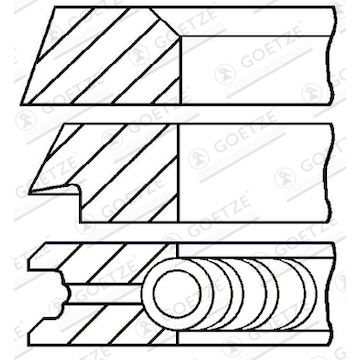 Sada pístních kroužků GOETZE ENGINE 08-319800-10