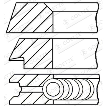 Sada pístních kroužků GOETZE ENGINE 08-320000-10