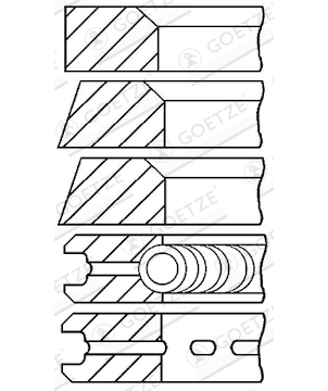 Sada pístních kroužků GOETZE ENGINE 08-325000-00