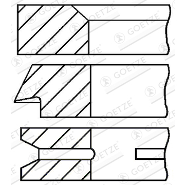 Sada pístních kroužků GOETZE ENGINE 08-333300-00