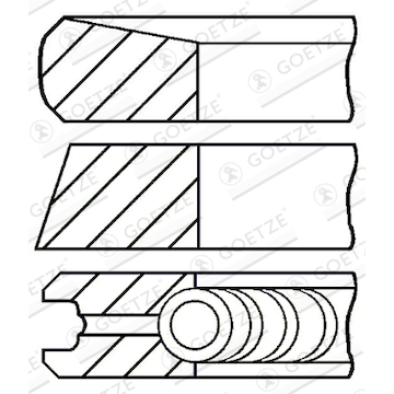 Sada pístních kroužků GOETZE ENGINE 08-374000-00