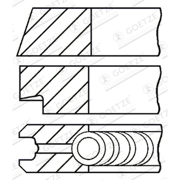 Sada pístních kroužků GOETZE ENGINE 08-394607-10