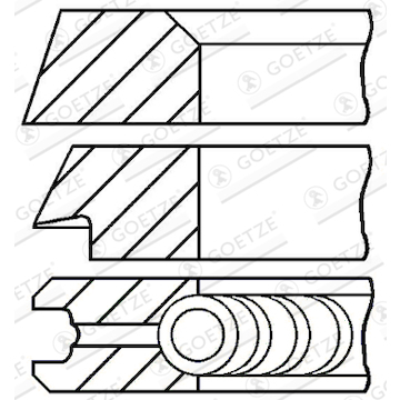 Sada pístních kroužků GOETZE ENGINE 08-399107-00