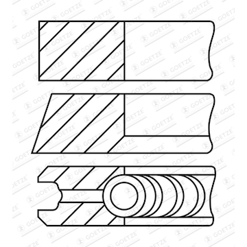 Sada pístních kroužků GOETZE ENGINE 08-399107-10