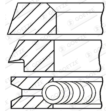 Sada pístních kroužků GOETZE ENGINE 08-405300-10
