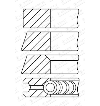 Sada pístních kroužků GOETZE ENGINE 08-407000-10