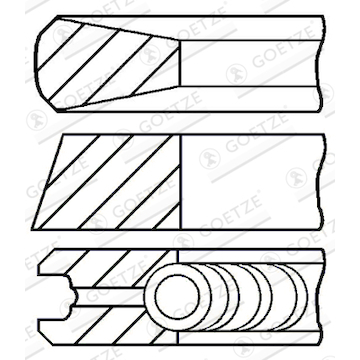 Sada pístních kroužků GOETZE ENGINE 08-421600-10