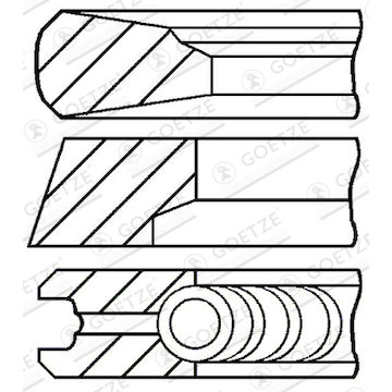Sada pístních kroužků GOETZE ENGINE 08-428900-00