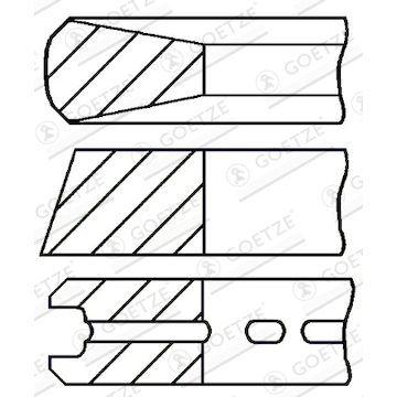 Sada pístních kroužků GOETZE ENGINE 08-431600-00