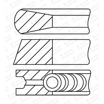Sada pístních kroužků GOETZE ENGINE 08-431900-10