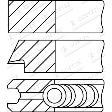 Sada pístních kroužků GOETZE ENGINE 08-432205-30