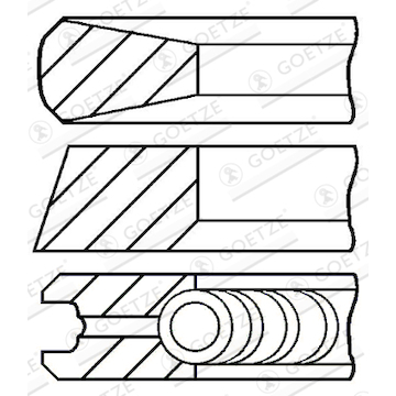 Sada pístních kroužků GOETZE ENGINE 08-436700-00