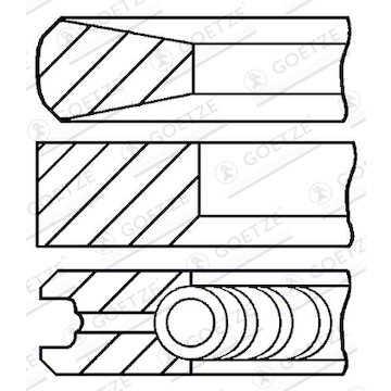 Sada pístních kroužků GOETZE ENGINE 08-439000-00