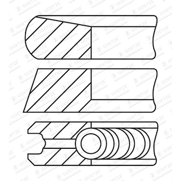 Sada pístních kroužků GOETZE ENGINE 08-443100-00