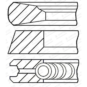 Sada pístních kroužků GOETZE ENGINE 08-444600-00