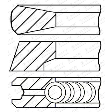 Sada pístních kroužků GOETZE ENGINE 08-444900-00