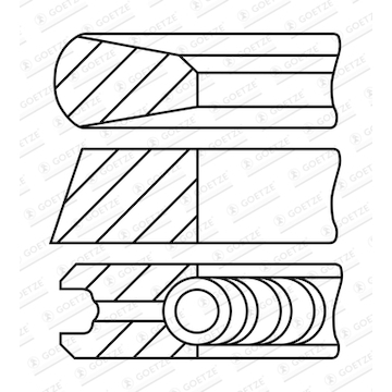 Sada pístních kroužků GOETZE ENGINE 08-445200-10