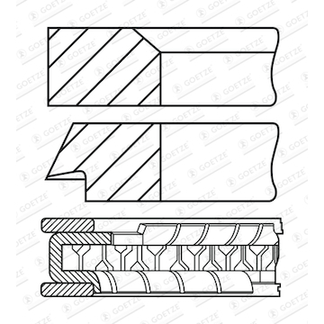 Sada pístních kroužků GOETZE ENGINE 08-446000-00