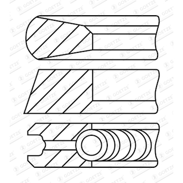 Sada pístních kroužků GOETZE ENGINE 08-448200-00