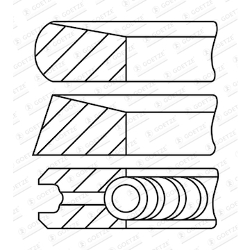 Sada pístních kroužků GOETZE ENGINE 08-448600-00