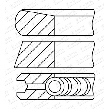 Sada pístních kroužků GOETZE ENGINE 08-450600-00