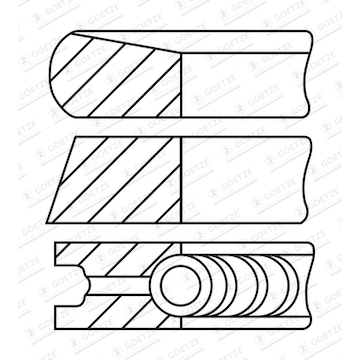 Sada pístních kroužků GOETZE ENGINE 08-452000-00