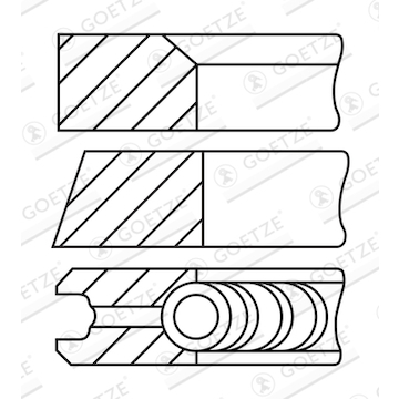 Sada pístních kroužků GOETZE ENGINE 08-452907-00