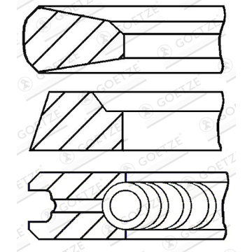 Sada pístních kroužků GOETZE ENGINE 08-502600-00