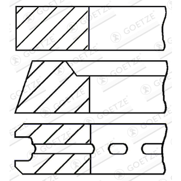Sada pístních kroužků GOETZE ENGINE 08-520107-00