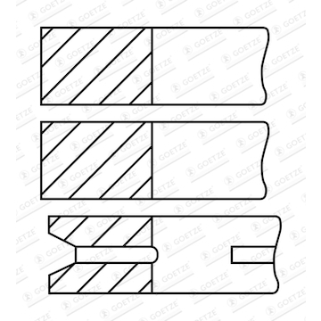 Sada pístních kroužků GOETZE ENGINE 08-522000-00
