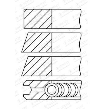 Sada pístních kroužků GOETZE ENGINE 08-522400-00