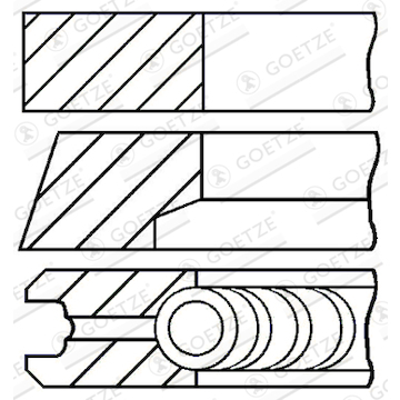 Sada pístních kroužků GOETZE ENGINE 08-529306-00