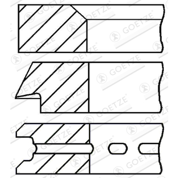 Sada pístních kroužků GOETZE ENGINE 08-530400-00