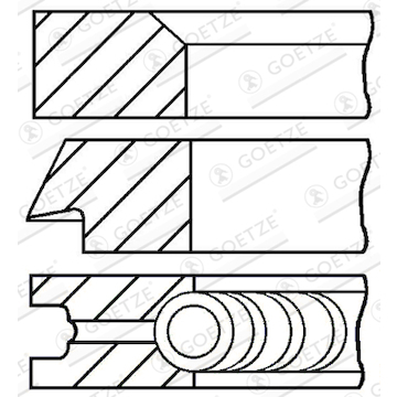 Sada pístních kroužků GOETZE ENGINE 08-700905-00