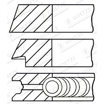 Sada pístních kroužků GOETZE ENGINE 08-701000-00