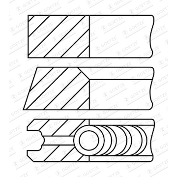 Sada pístních kroužků GOETZE ENGINE 08-782900-00