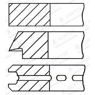 Sada pístních kroužků GOETZE ENGINE 08-786100-00
