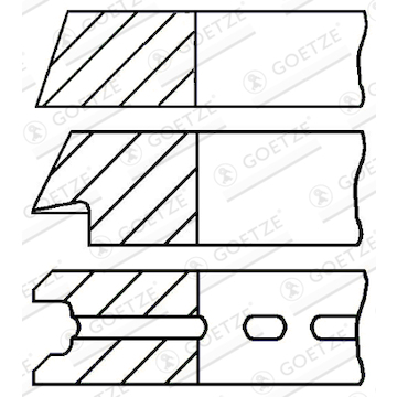 Sada pístních kroužků GOETZE ENGINE 08-990707-00