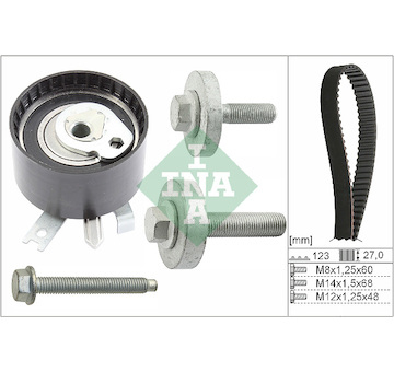 Sada rozvodového řemene INA 530 0197 10