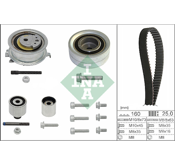 Sada rozvodového řemene INA 530 0550 10