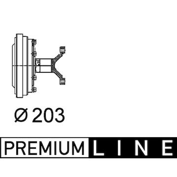 Spojka, větrák chladiče MAHLE ORIGINAL CFC 102 000P