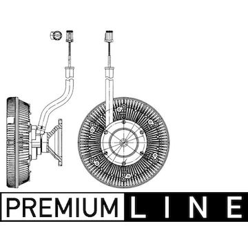 Spojka, větrák chladiče MAHLE ORIGINAL CFC 217 000P