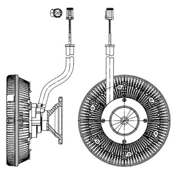 Spojka, větrák chladiče MAHLE ORIGINAL CFC 218 000P