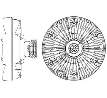 Spojka, větrák chladiče MAHLE ORIGINAL CFC 224 000P