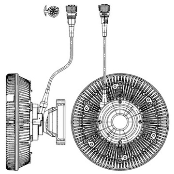 Spojka, větrák chladiče MAHLE ORIGINAL CFC 226 000P