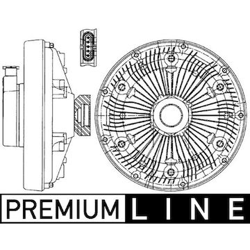 Spojka, větrák chladiče MAHLE ORIGINAL CFC 229 000P