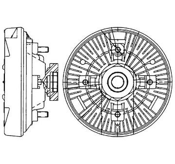 Spojka, větrák chladiče MAHLE ORIGINAL CFC 232 000P