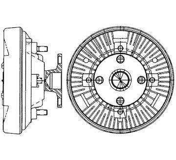 Spojka, větrák chladiče MAHLE ORIGINAL CFC 233 000P
